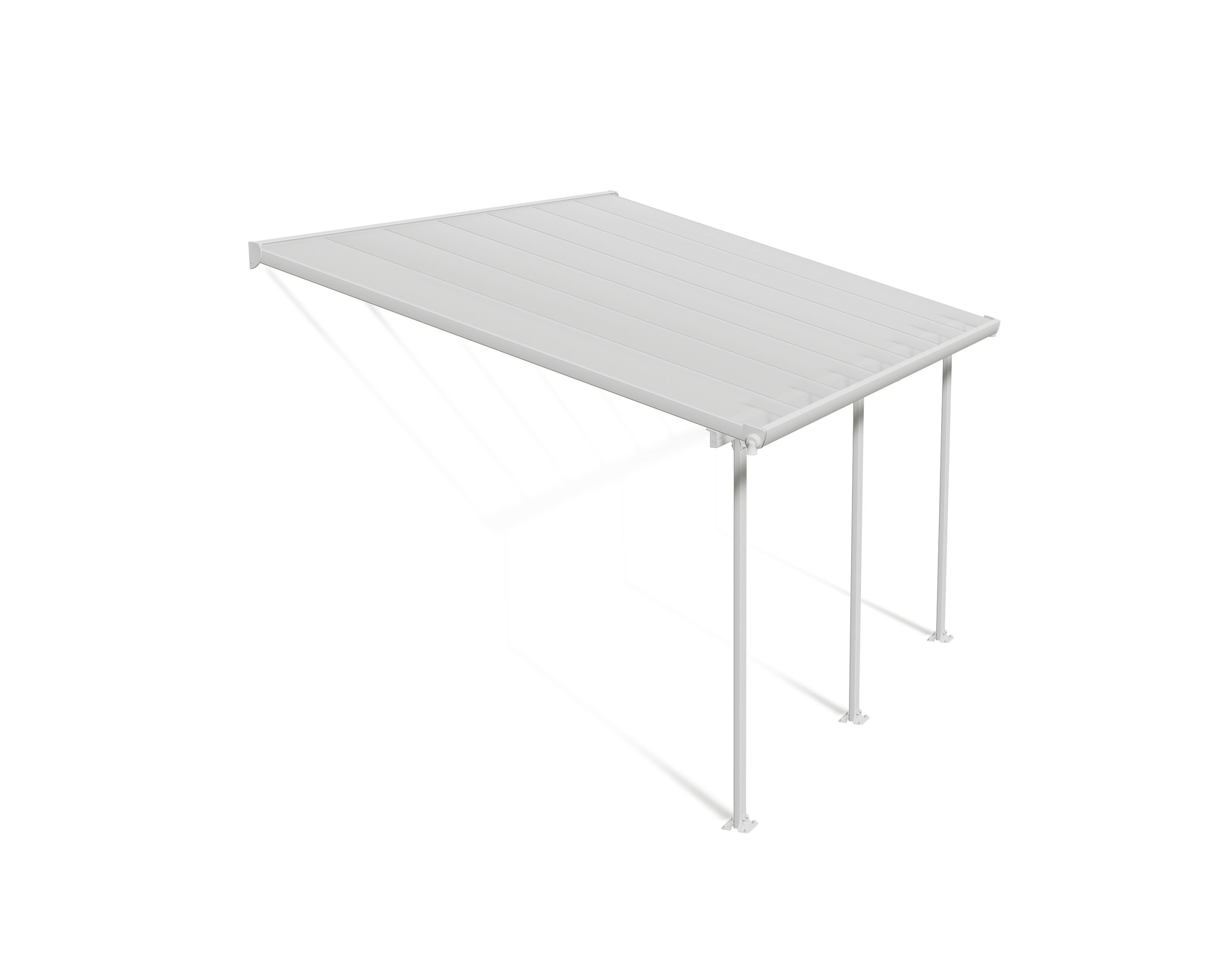 Palram Canopia Feria Terrassenüberdachung weiß 425x298x260-305 in cm (LxBxH)