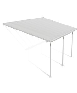Palram Canopia Feria Terrassenüberdachung weiß 546x298x260-305 in cm (LxHxB)