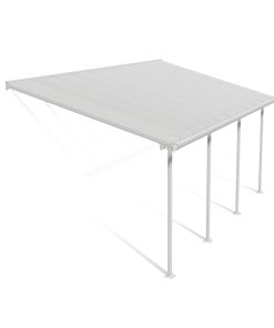 Palram Canopia Feria Terrassenüberdachung weiß 610x295x260-305 in cm (LxBxH)