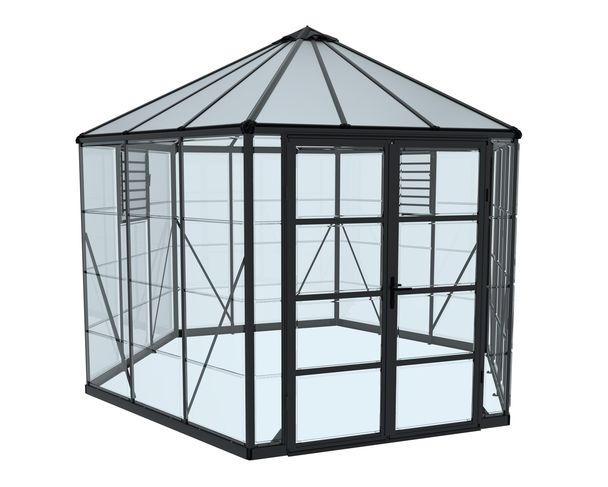 Palram - Canopia   Oasis 3.6x3.2 Gewächshaus rund