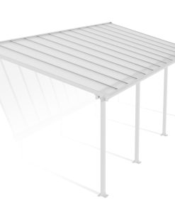 Palram - Canopia Olympia 3x7.3 Terrassenüberdachung weiß 739x295x305cm
