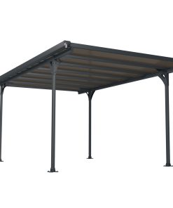 Palram Carport Verona 5000 inkl. Regenrinnen und Befestigungskit