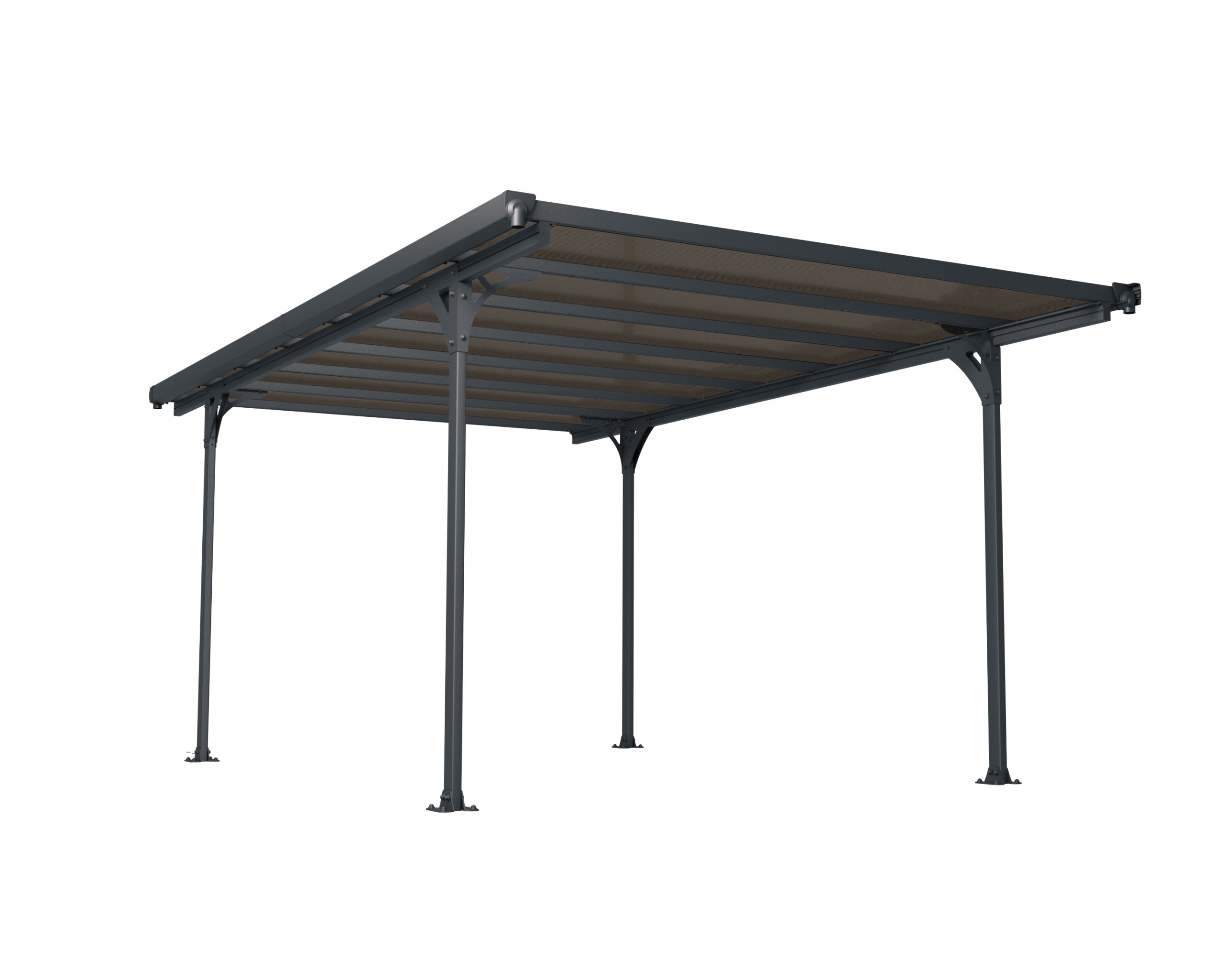 Palram Carport Verona 5000 inkl. Regenrinnen und Befestigungskit