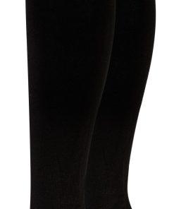 Paolo Renzo® Damen Baumwoll Overknees mit Anti-Rutsch-Bund 3 Paar - Größe 36/41 - Dunkelgrau