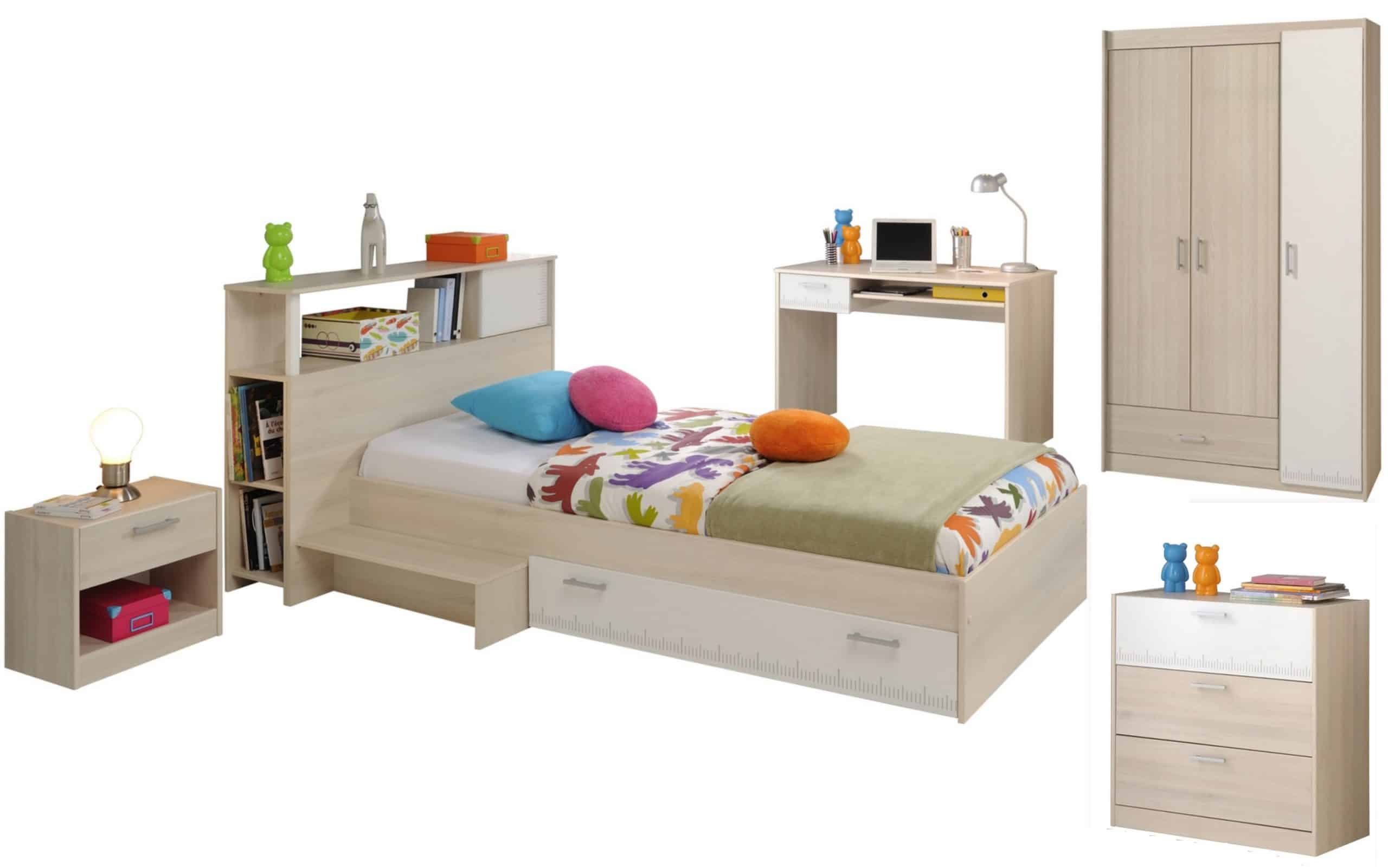 Parisot Kinder- und Jugendzimmer 6-tlg. "Charly 9" Akazie-Weiß