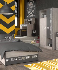 Parisot Kinder- und Jugendzimmer 6-tlg "Fabric 11" Esche-grau