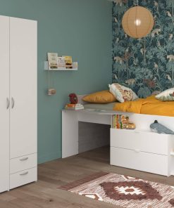 Parisot Kinderzimmer 2-teilig "Milky 14" Weiß / Grey Loft