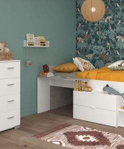 Parisot Kinderzimmer 2-teilig "Milky 16" Weiß / Grey Loft