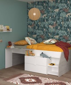 Parisot Kinderzimmer 3-teilig "Milky 12" Weiß / Grey Loft