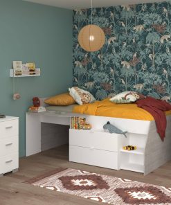 Parisot Kinderzimmer 3-teilig "Milky 13" Weiß / Grey Loft