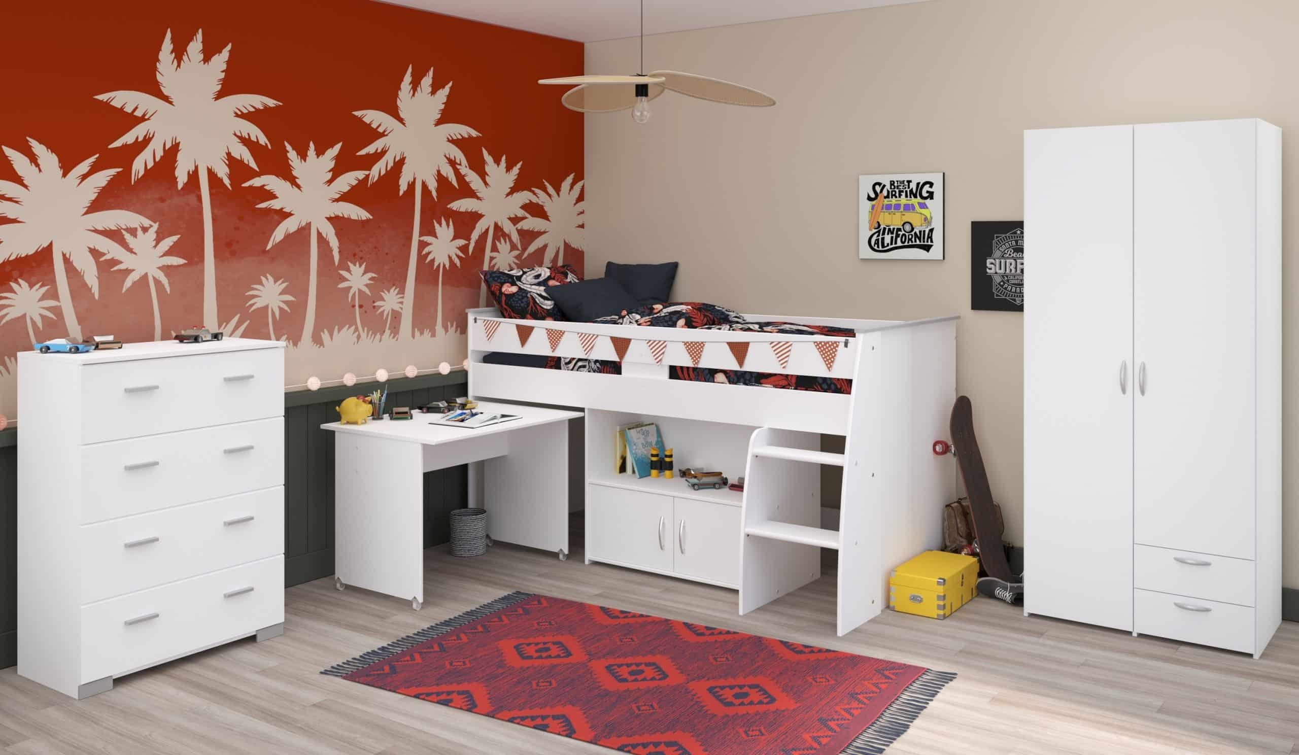 Parisot Kinderzimmer 3-teilig "Reverse 11" Weiß