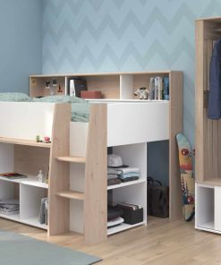 Parisot Kinderzimmer Set 2-tlg. "Lucas 11" Weiß / Japanische Eiche