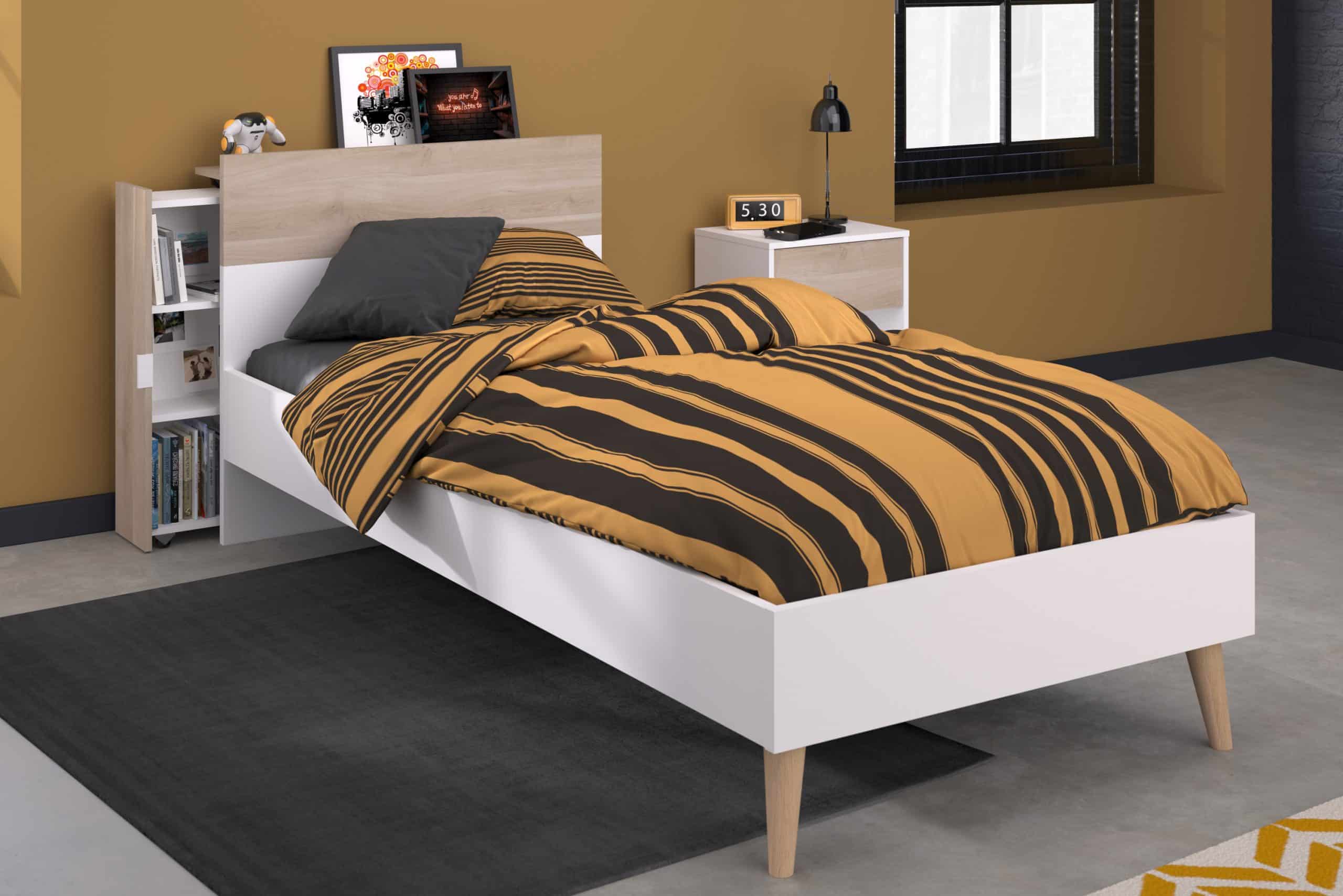 Parisot Kinderzimmer-Set 3-teilig "Aalborg 7" Weiß / Japanische Eiche