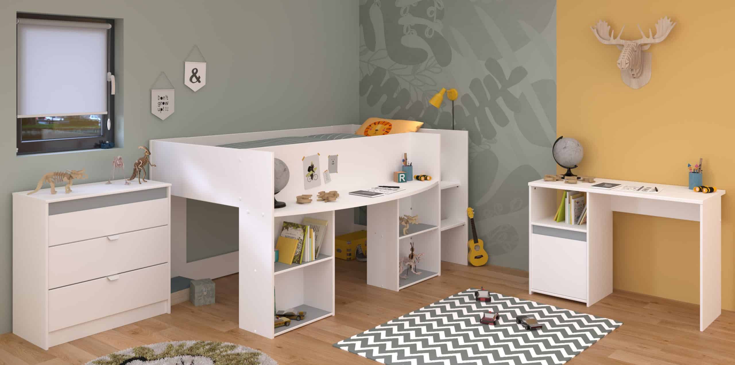 Parisot Kinderzimmer Set 3tlg "Pirouette 15"  Weiß