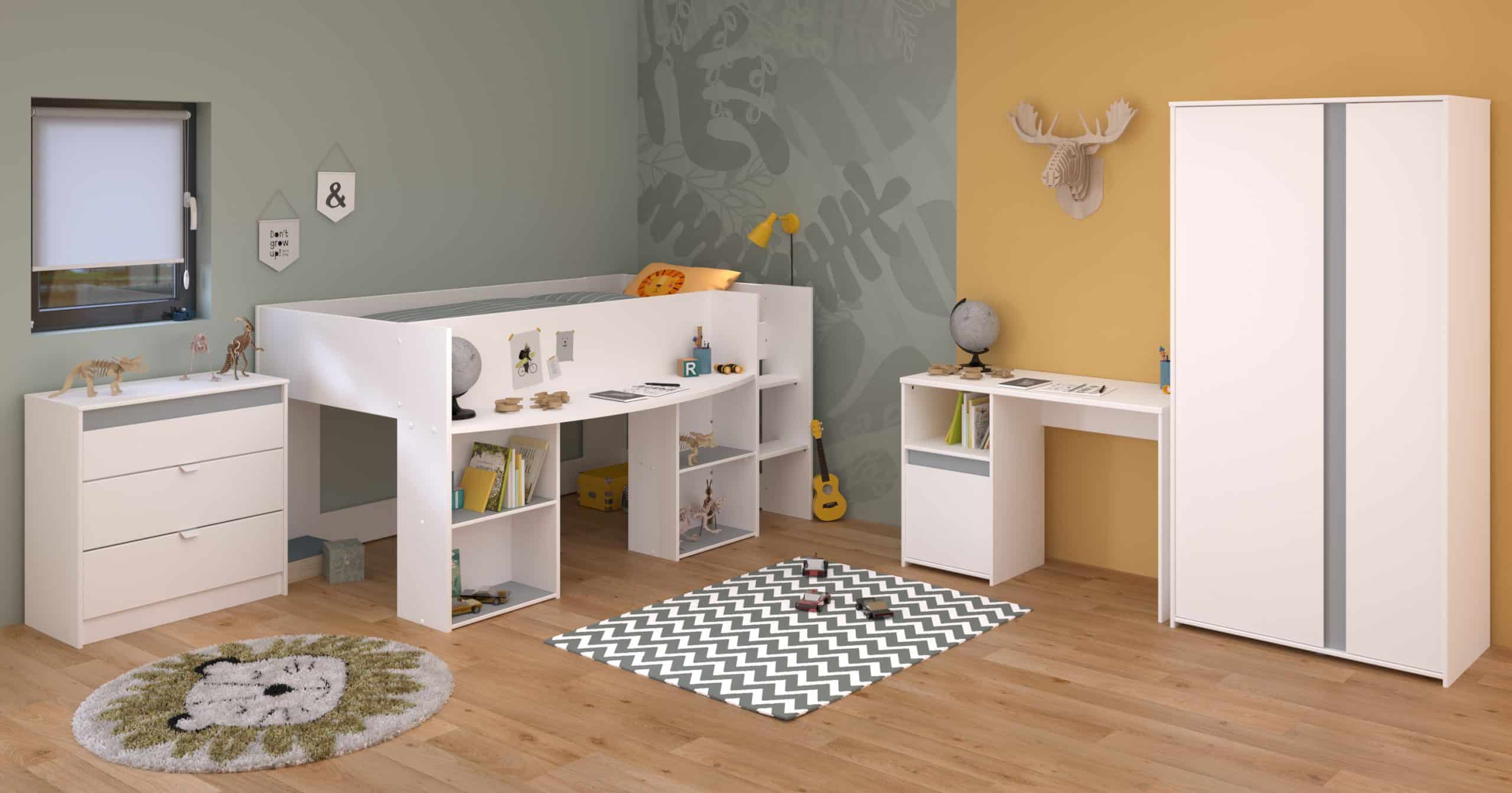 Parisot Kinderzimmer Set 4tlg "Pirouette 11"  Weiß