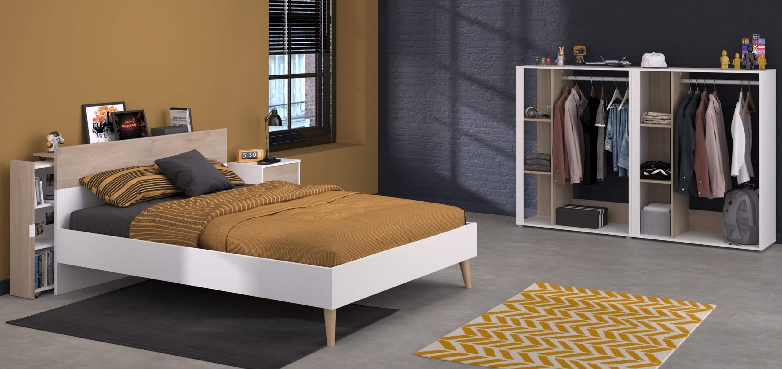 Parisot Kinderzimmer-Set 5-teilig "Aalborg 13" Weiß / Japanische Eiche