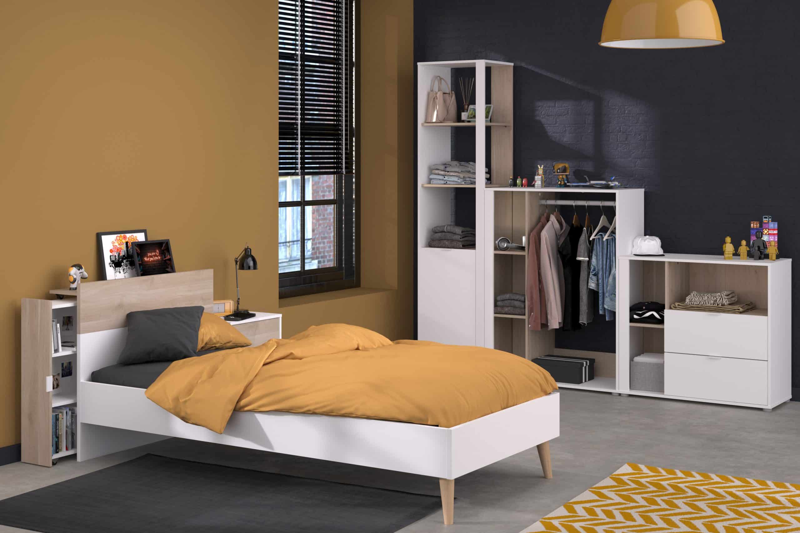 Parisot Kinderzimmer-Set 6-teilig "Aalborg 4" Weiß / Japanische Eiche