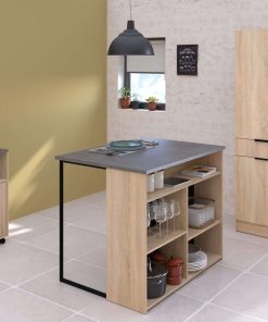 Parisot Küchenbuffet Set "Fumay 3" Eiche / Betonoptik