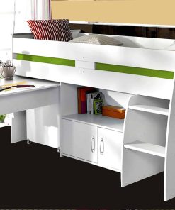 Parisot Multifunktionshochbett mit Schreibtisch "Reverse 1"
