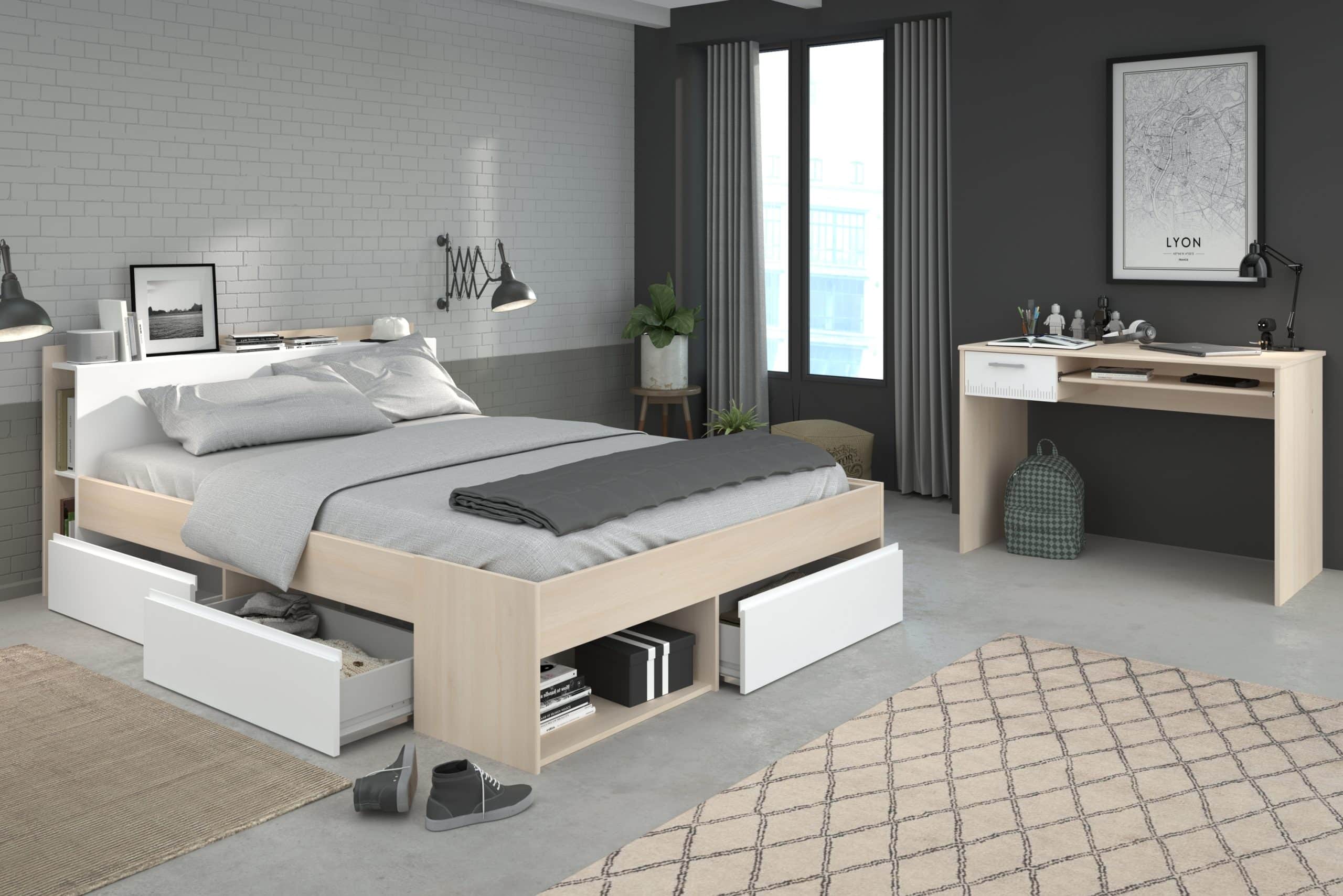 Parisot Schlafzimmer-Set "Most 62" Akazie-Weiß