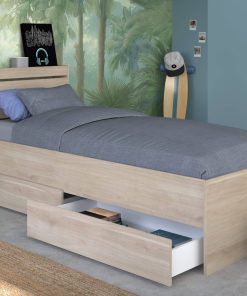 Parisot Stauraumbett "Escale 1" 90x200 Japanische Eiche