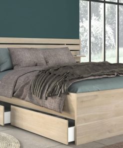 Parisot Stauraumbett "Escale 2" 140x200 Japanische Eiche