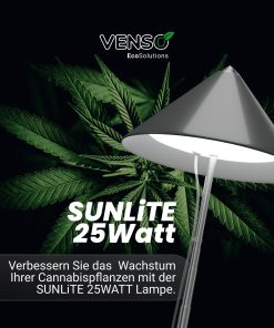 Parus by Venso SUNLiTE XL LED Vollspektrum Pflanzenlampe Grau 25W Indoor Plants Pflanzen Beleuchtung