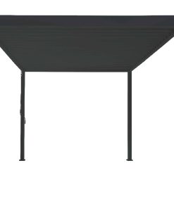 PergoLine Trumpf Terrassenüberdachung freistehend mit einstellbarem Stahl-Lamellendach I Pfosten aus Aluminium   Pavillon 3 x 3