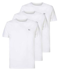 Petrol Industries Shirt Basic-Shirts im 3 Pack mit Rundhalsausschnitt
