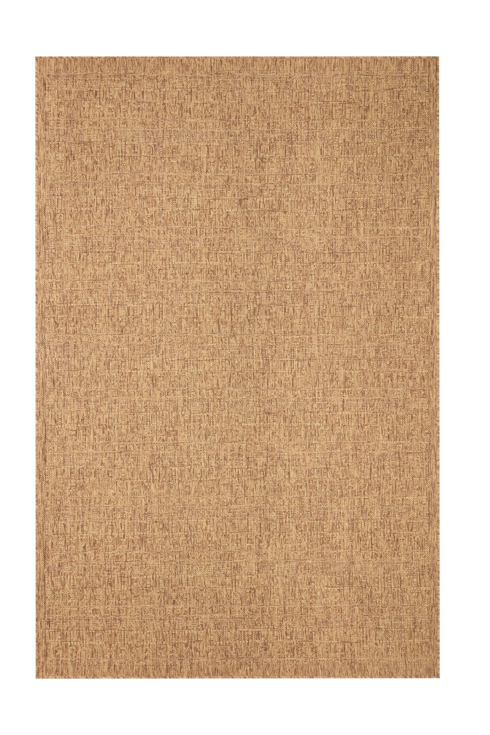 Peyer Syntex Teppich Emma Cognac in verschiedenen Größen für den Innen- und Außenbereich pflegeleicht