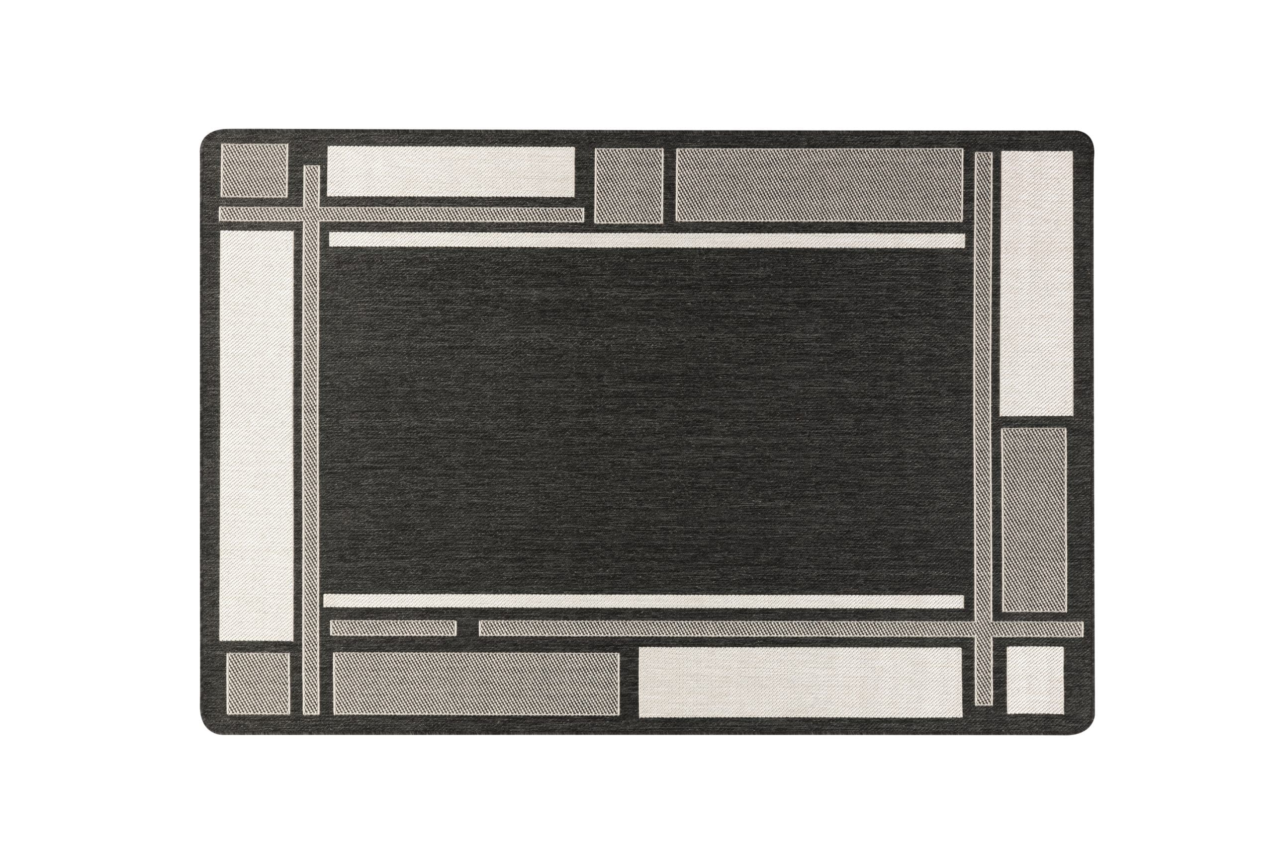 Peyer Syntex Teppich Smilla Bordüre in verschiedenen Größen und Farben für den Innen- und Außenbereich pflegeleicht