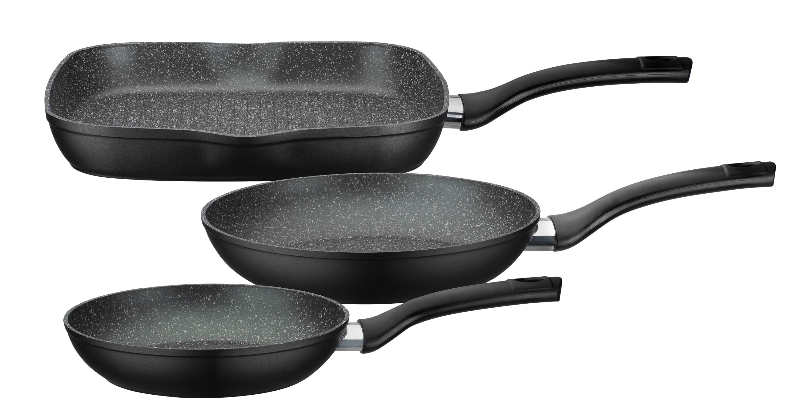 Pfannen-Set Gourmet Granit 3-tlg.