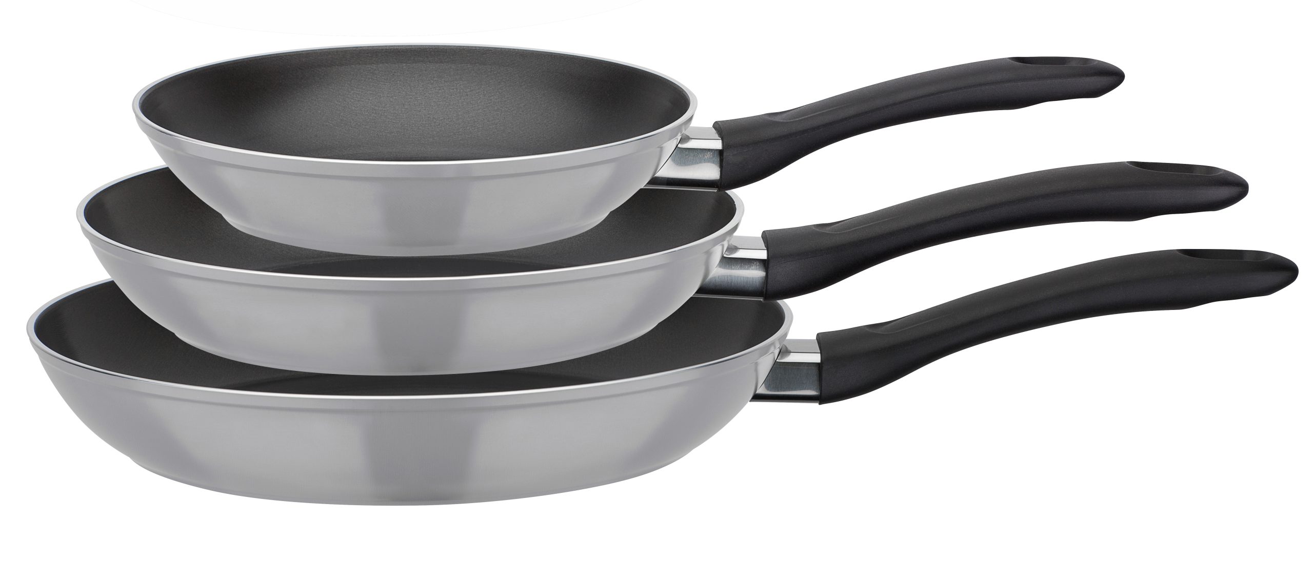 Pfannen-Set Nova 3-tlg. grau