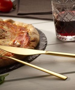 Pizzabesteck Set "Bari" 8tlg - gold