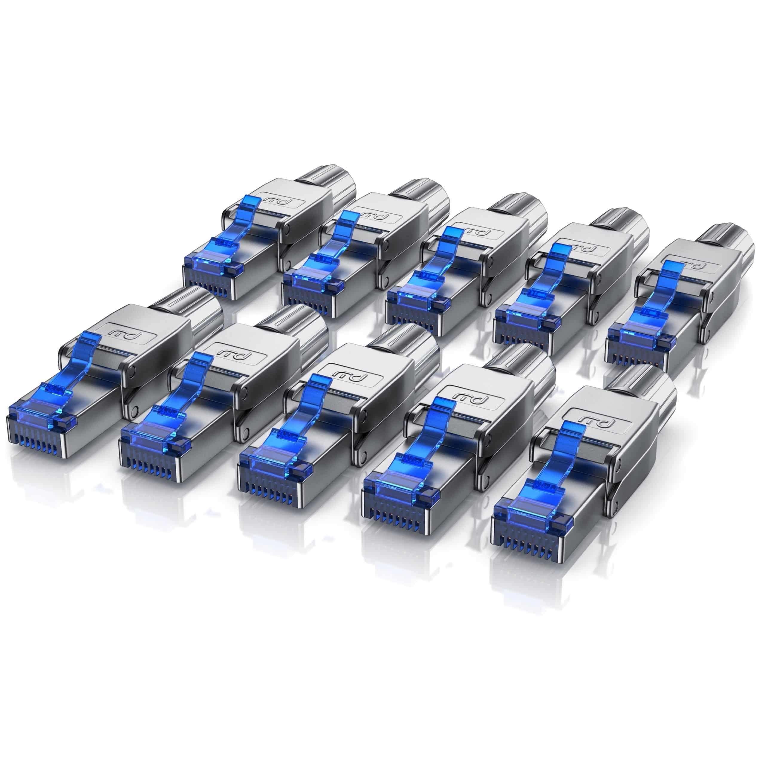 Primewire 10x Netzwerk-Adapter RJ-45 (Ethernet) zu Netzwerkkabel