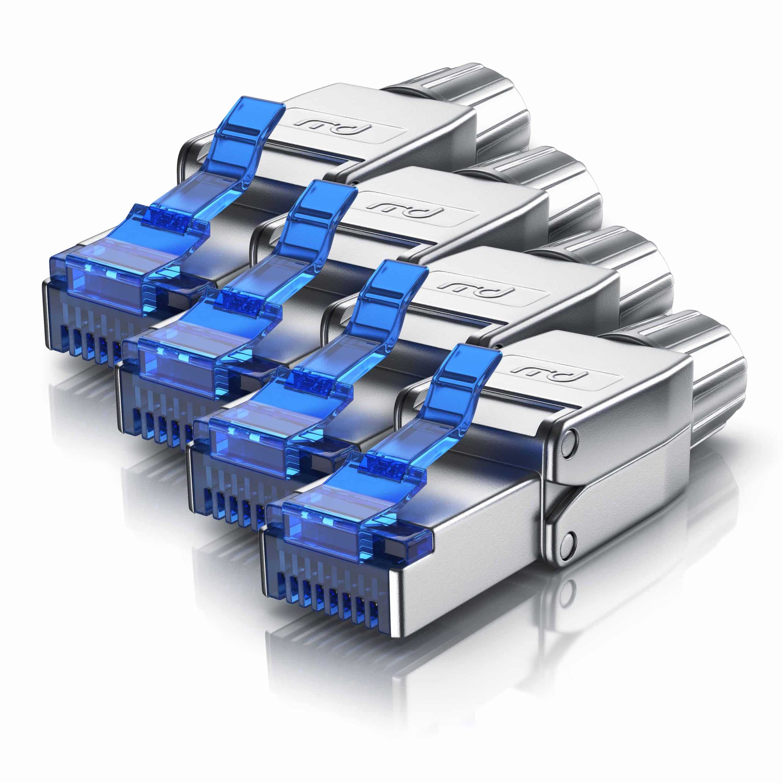 Primewire 4x Netzwerk-Adapter RJ-45 (Ethernet) zu Netzwerkkabel