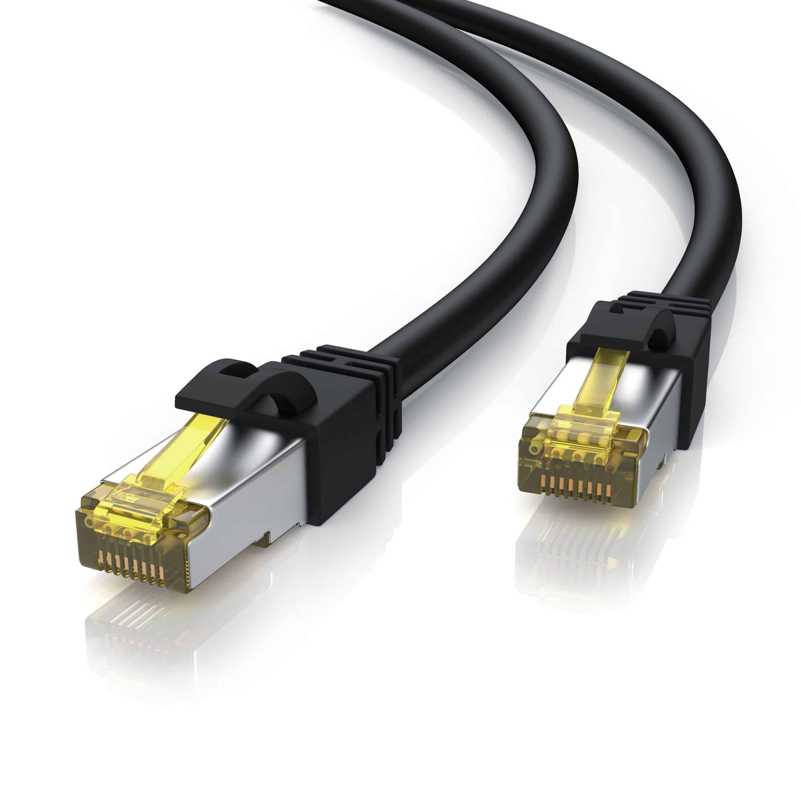 Primewire Outdoor Patchkabel - CAT 7 - mit IP66 - 10 Gbit/s - S/FTP PiMF Schirmung - Netzwerkkabel - 20m