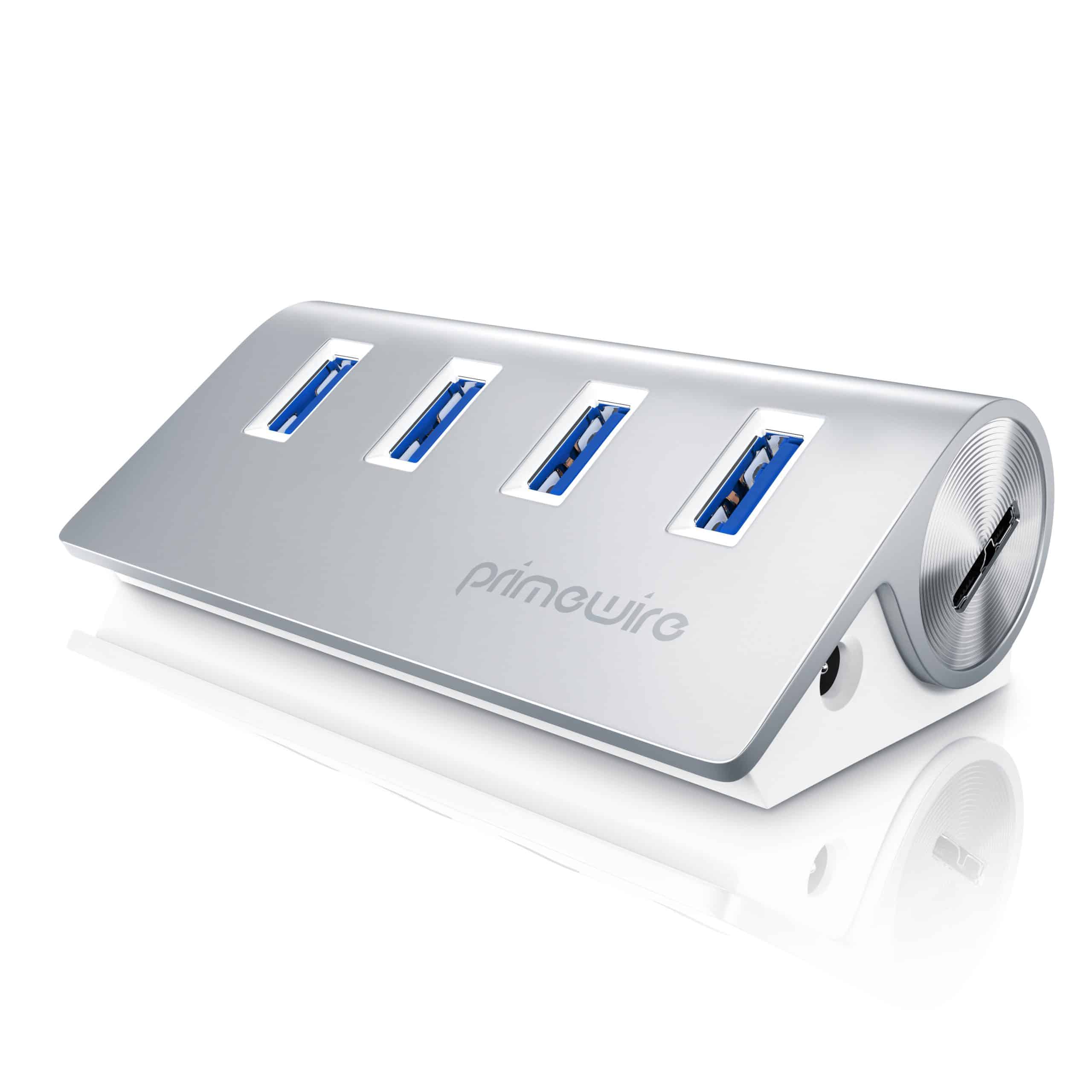 Primewire USB-Adapter 1× USB Typ A Stecker zu 4 x USB 3.2 Gen2 Buchse