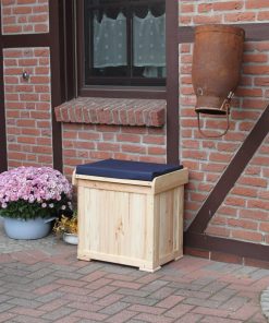 Promadino Kissenbox "Patrick" mit blauer Auflage