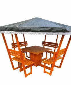 Promadino Pavillon "Rosenheim" mit grünem Dach