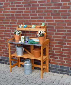 Promadino Pflanztisch klappbar mit Ablage