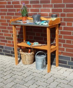 Promadino Pflanztisch mit verzinkter Arbeitsfläche