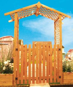 Promadino Set Rosenbogen mit Türen