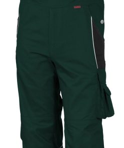 QUALITEX HIGH QUALITY WORKWEAR Latzhose PRO grün/schwarz Damen: 40 Herren: 46