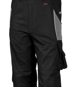 QUALITEX HIGH QUALITY WORKWEAR Latzhose PRO schwarz/grau Damen: 38 Herren: 44