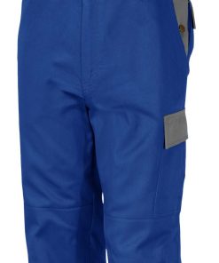 QUALITEX HIGH QUALITY WORKWEAR Latzhose image kornblau/hellgrau Damen: 50 Herren: 56