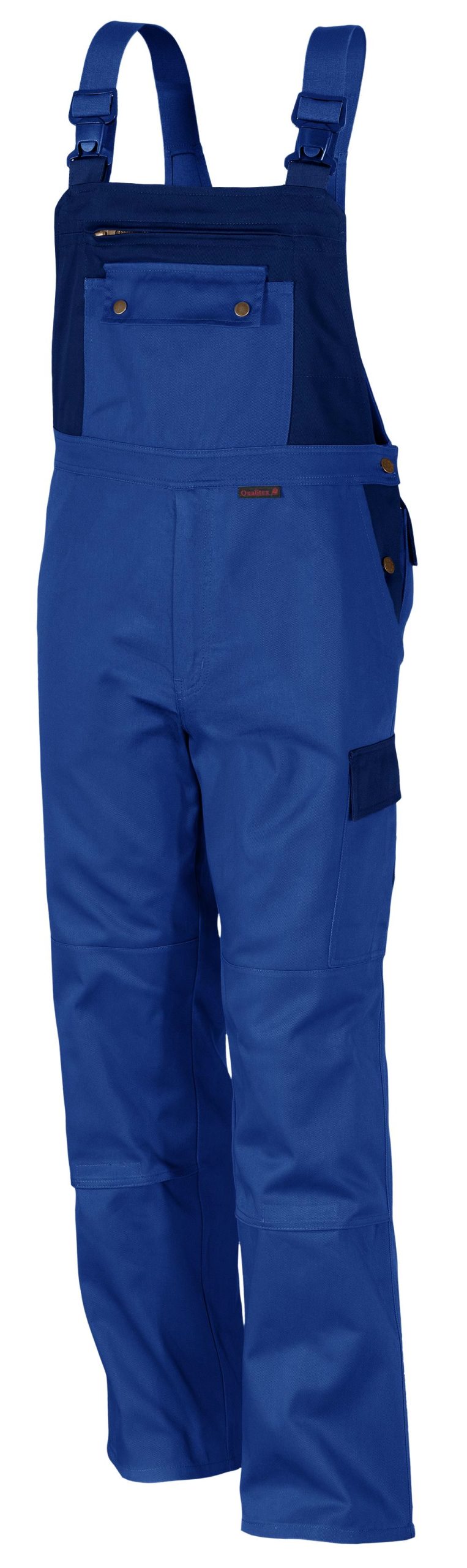 QUALITEX HIGH QUALITY WORKWEAR Latzhose image kornblau/marine Damen: 40 Herren: 46