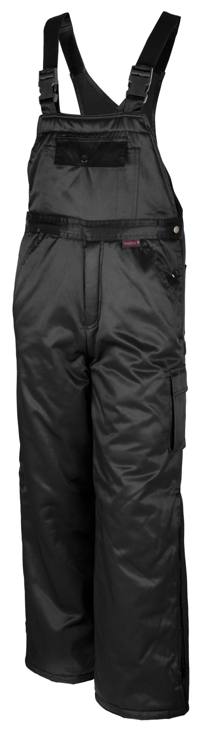 QUALITEX HIGH QUALITY WORKWEAR Latzhose winterlatzhose schwarz Damen: 40 Herren: 46