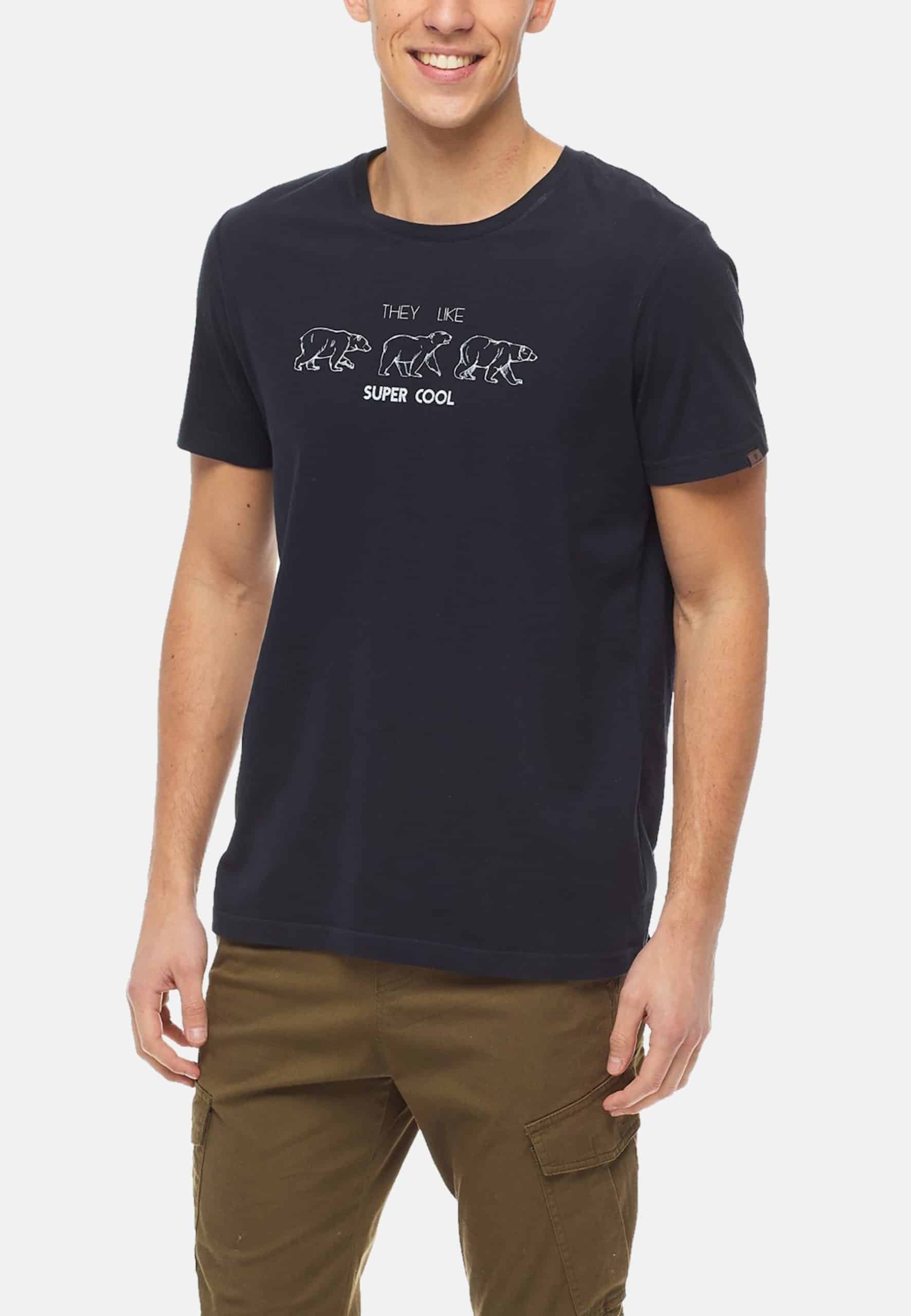 Ragwear T-Shirt REZY ORGANIC Kurzarmshirt mit Rundhalsausschnitt und Statement-Print