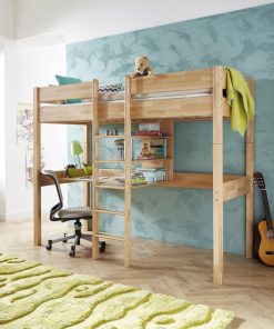 Relita - Hochbett NOEL -versch. Ausführungen- Buche massiv natur lackiert